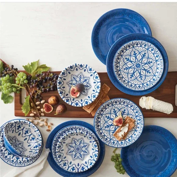 Melamine 12 plates set by Pandex x parties dinner holidays New